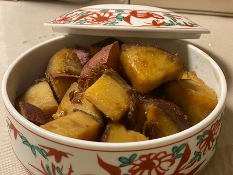 さつまいもの麺つゆおかか煮